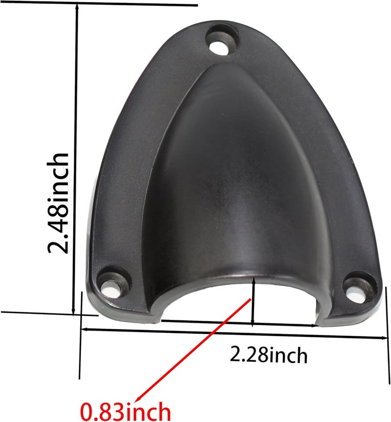 PLOOTA Marine Wire Cable Vent Cover，Durable Clamshell Design for Boats, Wire Vent Cover, Clamshell Ven (Height-1) - Image 2